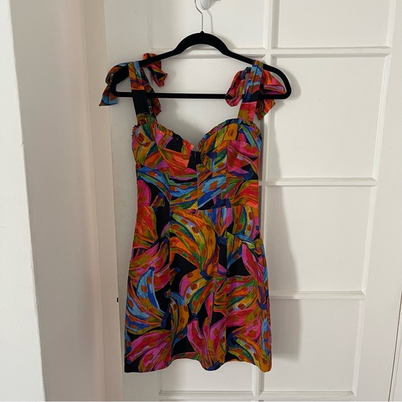 Colorful Abstract Mini Dress - Picture 6 of 11